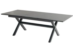 HARTMAN Xanadu / Alice Garten-Essgruppe, xerix, Alu/Textilene/Glaskeramik, 2 Stapelsessel, 6 Klappstühle, 160/220x100cm