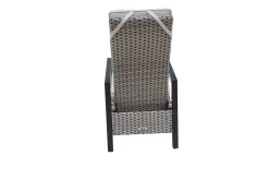 HARTMAN Xanadu Garten-Essgruppe, anthrazit/grau, Alu/Polyrattan, Tischplatte ausziehbar 220/280 x 100 cm, pulverbeschichtet, inkl. 6 Sessel