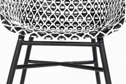 HARTMAN Xanadu Garten-Essgruppe, schwarz/grau/weiß, Aluminium/Glas-Keramik/Kunststoff, Ausziehtisch 220/280 x 100 cm, inkl. 8 Sessel