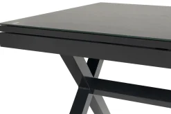 HARTMAN Xanadu / Primo Garten-Essgruppe, xerix, Alu/Textilene/Glaskeramik, 8 Klappstühle, 160/220x100cm, Ausziehfunktion