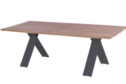 HARTMAN Xanadu / Raffaelo Garten-Essgruppe, xerix/anthrazit, Alu/Teakholz, 6 Stapelsessel, 220x100cm