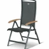 HARTMAN Yasmani/Raffaelo Garten-Essgruppe, xerix, Alu/Teakholz, 240x100cm, 6 Stapel-, 2 Klappstühle