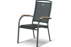 HARTMAN Yasmani/Raffaelo Garten-Essgruppe, xerix, Alu/Teakholz, 240x100cm, 6 Stapel-, 2 Klappstühle