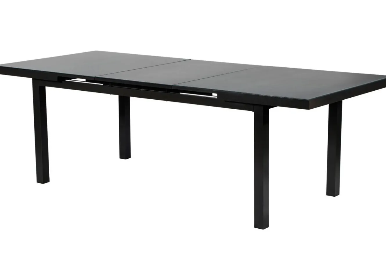 KETTLER Altura Garten-Essgruppe, anthrazit, Alu/Textilene, Tisch 180/240x100cm, 8 Stapelsessel