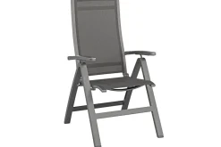 KETTLER Altura Garten-Essgruppe, anthrazit, Alu/Textilene, Tisch 180/240x100cm, 8 Klappstühle