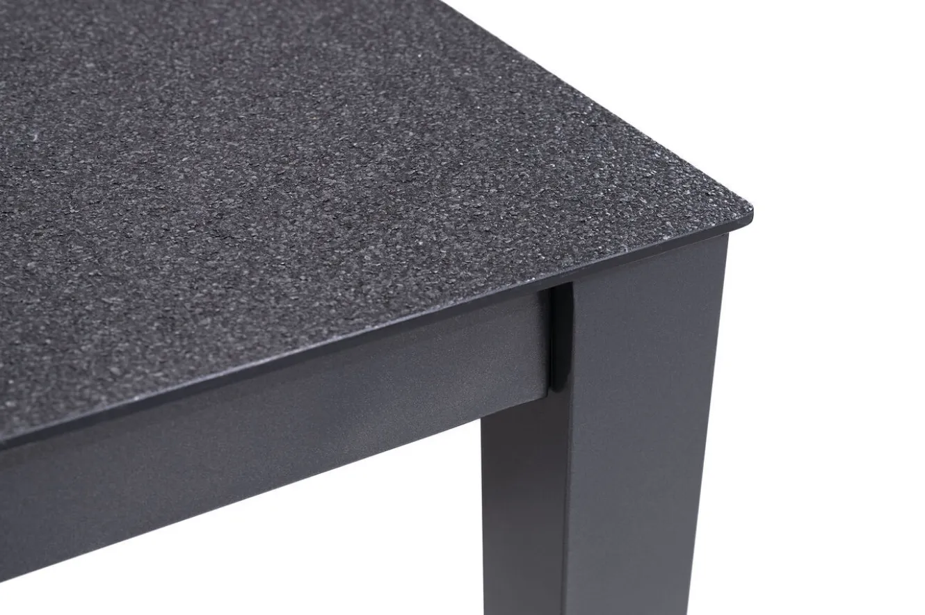 KETTLER Altura Garten-Essgruppe, anthrazit, Alu/Spraystone/Textil, 160 x 95 cm, 4 Klappstühle