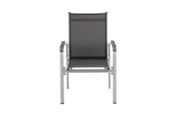Kettler BasicPlus 4er-Set Stapelsessel, silber/anthrazit, 0301205-0000