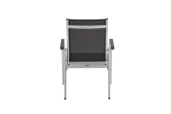 Kettler BasicPlus 4er-Set Stapelsessel, silber/anthrazit, 0301205-0000