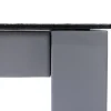 KETTLER BasicPlus Garten-Essgruppe, silber/anthrazit, Alu/Spraystone/Textil, 160 x 95 cm, 4 Klappstühle