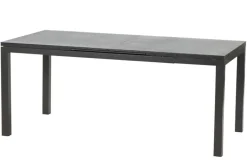 KETTLER Basic Plus Garten-Essgruppe, anthrazit/anthrazit, Alu/Textilene, 180/240x90cm, 6 Stapelsessel