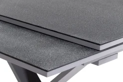 KETTLER BasicPlus Garten-Essgruppe, silber / anthrazit, Alu / Spraystone / Textil, Tisch 180/280x100cm, 10 Klappstühle