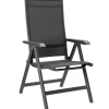 KETTLER BasicPlus Garten-Essgruppe, anthrazit, Alu / Spraystone / Textil, Tisch 180/280x100cm, 8 Klappstühle