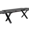 KETTLER BasicPlus Garten-Essgruppe, anthrazit, Alu / Spraystone / Textil, Tisch 180/280x100cm, 10 Klappstühle