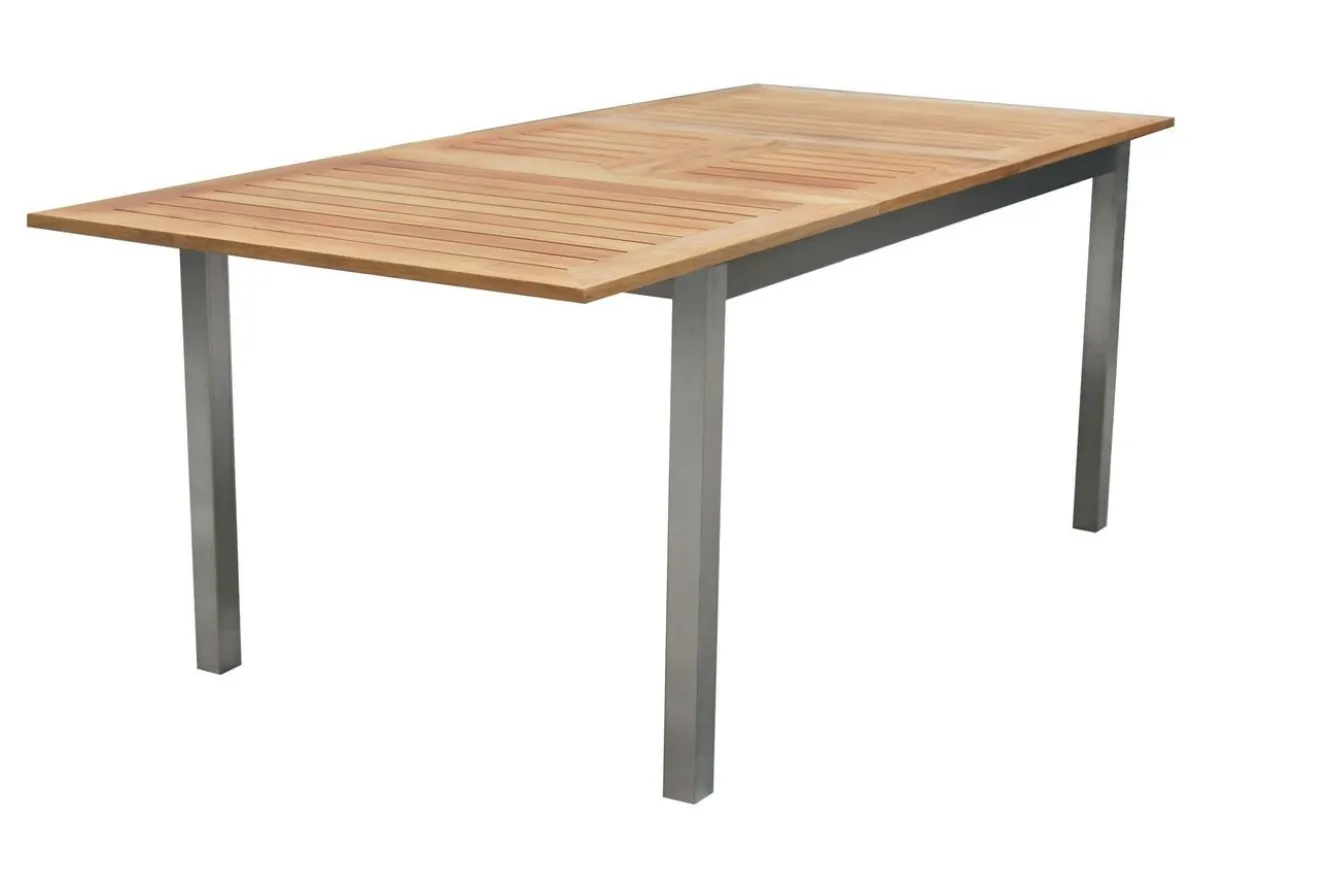 KETTLER BasicPlus Garten-Essgruppe mit 6 Sesseln, silber/anthrazit, Alu/Edelstahl, ausziehbar & klappbar, UV-beständig, pflegeleicht