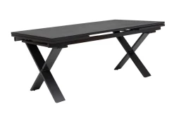 KETTLER BasicPlus Garten-Essgruppe, anthrazit, Alu / Spraystone / Textil, Tisch 180/280x100cm, 8 Stapelsessel