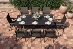 KETTLER BasicPlus Garten-Essgruppe, 8 Personen, ausziehbar, 180-240cm, Alu/Textilene