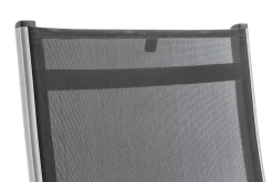 KETTLER BasicPlus Garten-Essgruppe, silber, Alu/Textilene, Tisch 180/240x100cm, 6 Stapel-, 2 Klappstühle
