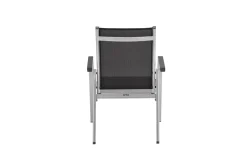 KETTLER BasicPlus Garten-Essgruppe, 6 Personen, ausziehbar, 180-240cm, Alu/Textilene, Stapelsessel