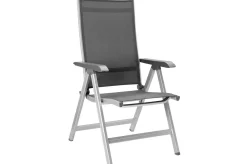 KETTLER BasicPlus Garten-Essgruppe, silber / anthrazit, Alu / Spraystone / Textil, Tisch 180/280x100cm, 6 Klappstühle