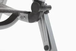 KETTLER BasicPlus Padded Klappstuhl, silber/anthrazit, Alu/Textilene, 0301201-9000, verstellbare Rückenlehne
