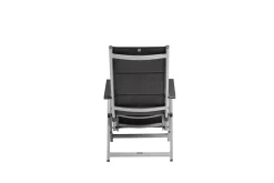 KETTLER BASIC PLUS Padded Relaxsessel, silber/anthrazit meliert, Alu/Outdoorgewebe, klappbar, robust, 0301216-9000