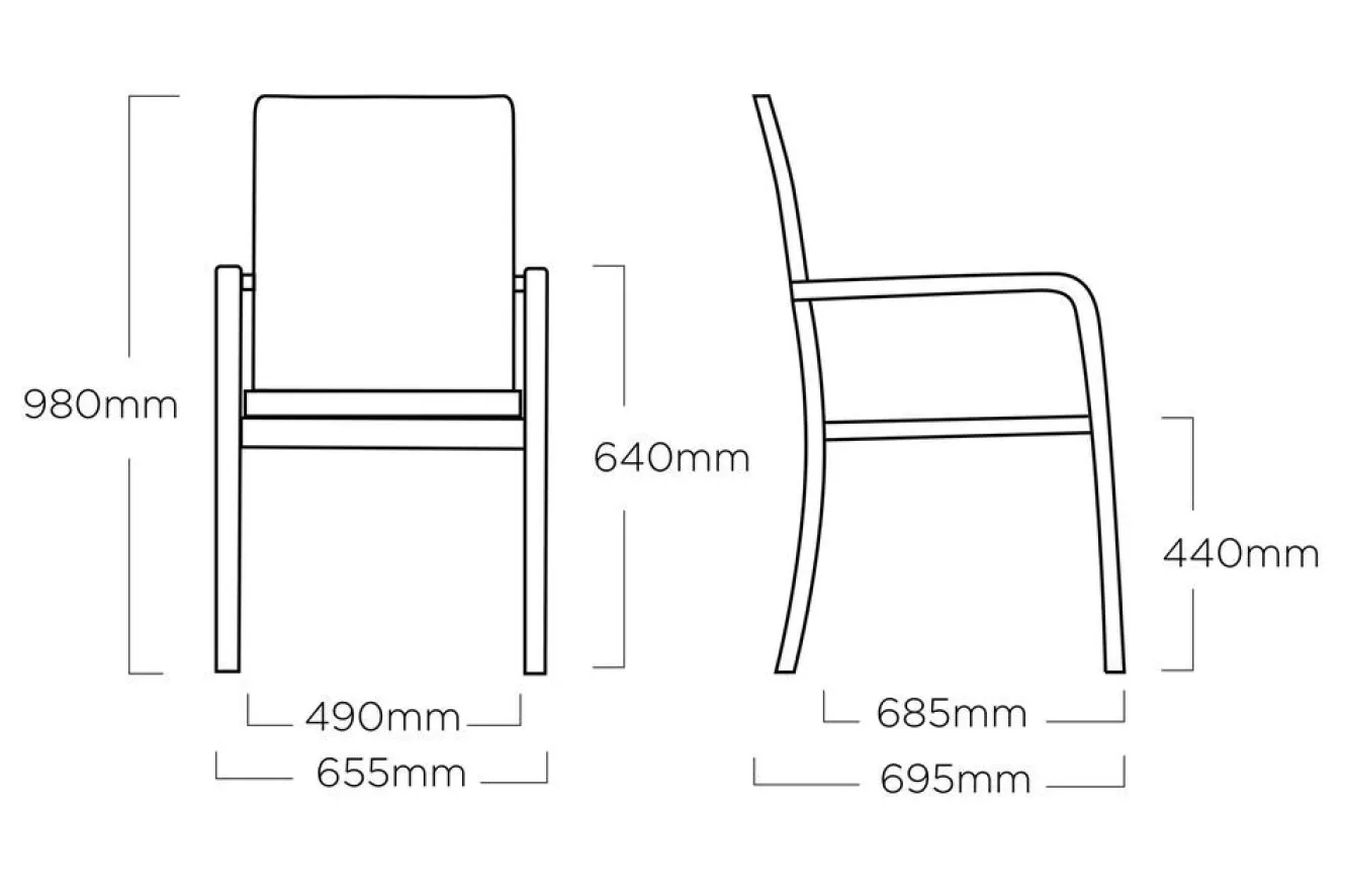 KETTLER Basic PlusPremium, anthrazit/lakritz, Alu/Outdoorgewebe, 4x Stapelsessel (0102405-7000)