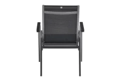 KETTLER BasicPlus Premium, anthra/lakritz, Alu/Outdoorgewebe, 6x Stapelsessel (0102405-7000)