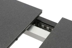 KETTLER BasicPlus Premium Garten-Essgruppe, anthrazit, Alu/Spraystone, Tisch 180/240x90 cm, 6 Stapelsessel