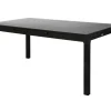 KETTLER BasicPlus Premium Garten-Essgruppe, anthrazit, Alu/Textilene, Tisch 180/240 cm, 6 Stapelsessel