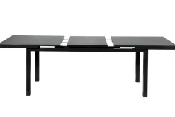 KETTLER BasicPlus Premium Garten-Essgruppe, anthrazit, Alu/Textilene, Tisch 180/240 cm, 6 Stapelsessel