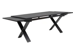 KETTLER BasicPlus Premium Garten-Essgruppe, anthr., Alu/Spraystone, Tisch 180/280 cm, 10 Stapelsessel