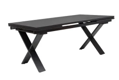KETTLER BasicPlus Premium Garten-Essgruppe, anthr., Alu/Spraystone, Tisch 180/280 cm, 8 Stapelsessel