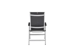 KETTLER Basic Plus Premium Klappstuhl, silber/lakritz, Alu/Outdoorgewebe,0102401-0000
