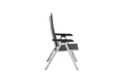 KETTLER Basic Plus Premium Klappstuhl, silber/lakritz, Alu/Outdoorgewebe,0102401-0000