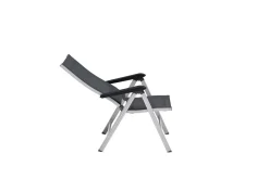 KETTLER Basic Plus Premium Klappstuhl, silber/lakritz, Alu/Outdoorgewebe,0102401-0000
