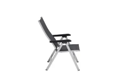 KETTLER Basic Plus Premium Klappstuhl, silber/lakritz, Alu/Outdoorgewebe,0102401-0000