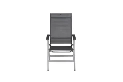 KETTLER Basic Plus Premium Klappstuhl, silber/lakritz, Alu/Outdoorgewebe,0102401-0000