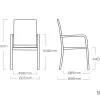 KETTLER Basic Plus Premium Stapelsessel, silber/lakritz, Alu/Outdoorgewebe, 0102405-0000