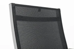 KETTLER Basic Plus Premium Stapelsessel, silber/lakritz, Alu/Outdoorgewebe, 0102405-0000