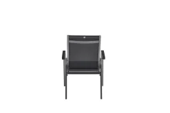 KETTLER Basic Plus Premium Stapelsessel, anthrazit/lakritz, Alu/Outdoorgewebe,0102405-7000