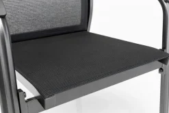 KETTLER Basic Plus Premium Stapelsessel, anthrazit/lakritz, Alu/Outdoorgewebe,0102405-7000