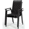 KETTLER BasicPlus Pro Balkon-Set, anthrazit, Aluminium/Textilene/KETTALUX, 80 x 80 cm, 2 Stapelstühle