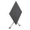 KETTLER BasicPlus Pro Balkon-Set, silber/anthrazit, Aluminium/KETTALUX/Textilene, Tisch 70 x 70 cm, 2 Stapelsessel