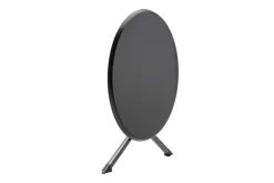KETTLER BasicPlus Pro Balkon-Set, anthrazit, Aluminium/KETTALUX/Textilene, Tisch Ø 70 cm, rund, 2 Stapelsessel