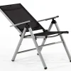 KETTLER BasicPlus Pro Balkon-Set, silber/anthrazit, Alu/Textilene, Tisch Ø100 cm, 2 Klappstühle