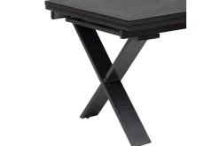 KETTLER BasicPlus Pro Garten-Essgruppe, anthrazit, Alu/Textilene/Spraystone, Tisch 180/280 x 100 cm, 8 Stapelsessel