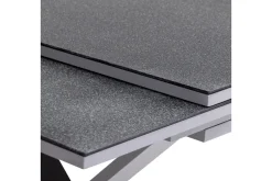 KETTLER BasicPlus Pro Garten-Essgruppe, silber/anthrazit, Alu/Textilene, Spraystone-Tischplatte 180/280 x 100 cm, 8 Klappstühle