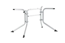 KETTLER BasicPlus Pro Garten-Essgruppe, anthrazit/silber, Alu/Textilene/KETTALUX, Tisch 140 x 95 cm, 2 Klappstühle