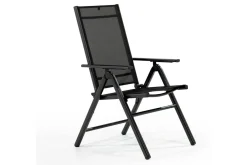KETTLER BasicPlus Pro Garten-Essgruppe, anthrazit, Alu/Textilene, Tisch 160 x 95 cm, 4 Klappstühle