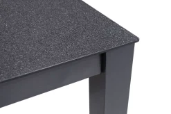 KETTLER BasicPlus Pro Garten-Essgruppe, anthrazit, Alu/Textilene, Tisch 160 x 95 cm, 4 Klappstühle